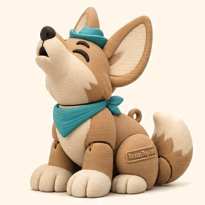 Mr. Coyote, 3D-printed toy