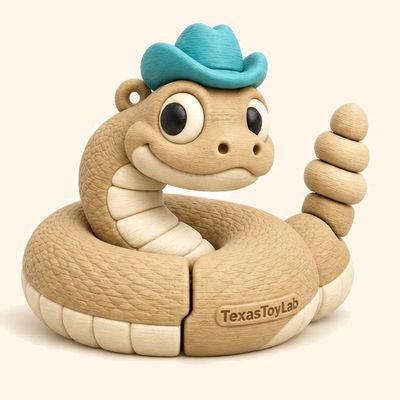 Mr. Rattlesnake, 3D-printed toy