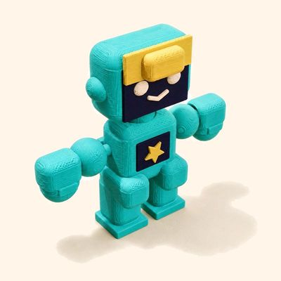 Tiny Tex, the printed Pocket Crew toy