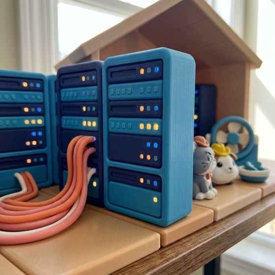 The Norman's Rack playset: norman's lights and cables