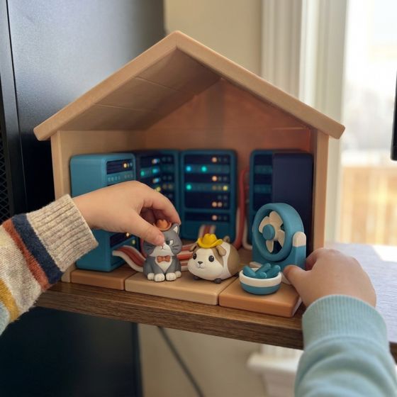 The Norman's Rack playset: tucking the crew in by the fan