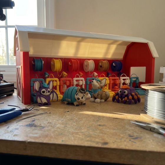 The Printer Ranch playset: down at crew level