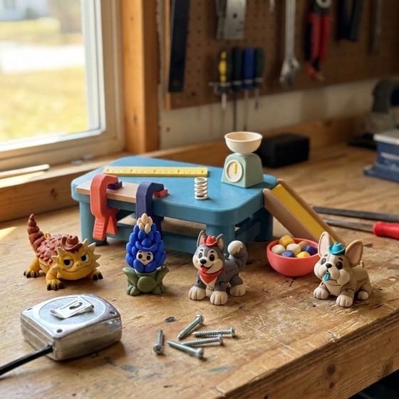 The Test Bench playset: the whole bench, ready