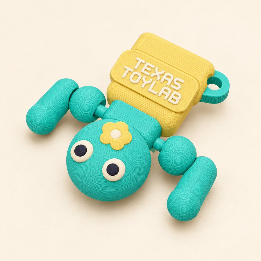 Sprout the Cactus, the printed Pocket Crew toy